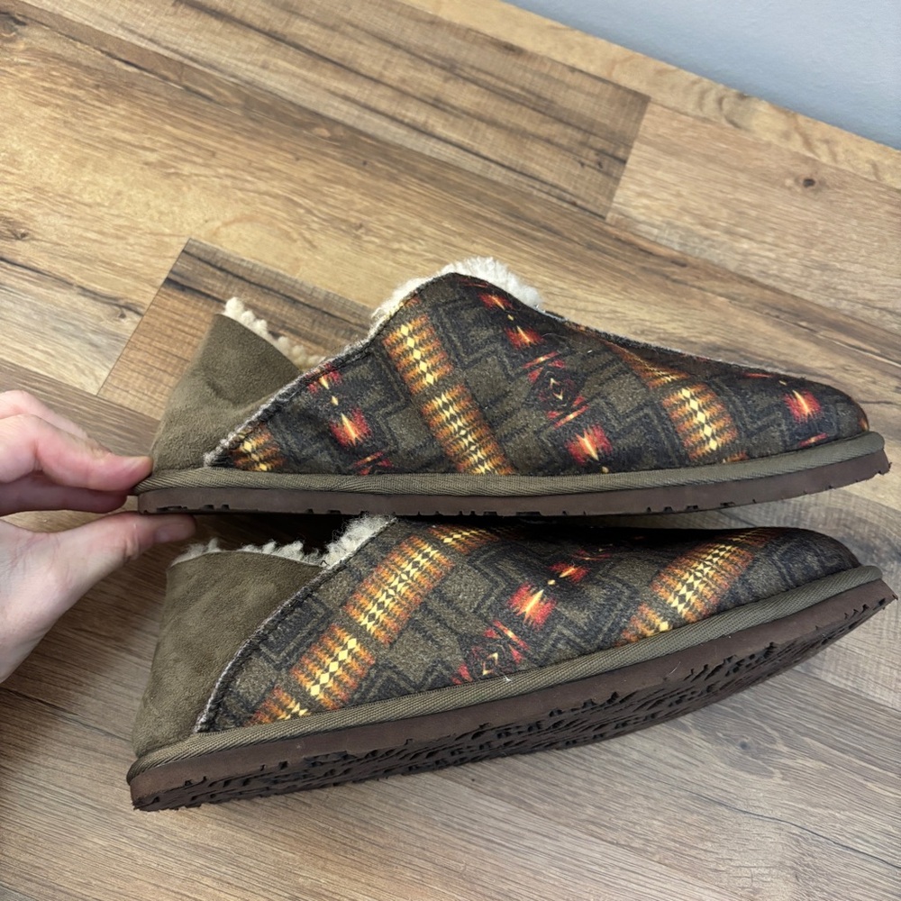 Pendleton Wool Shearling Couch Cruiser Slippers A… - image 7